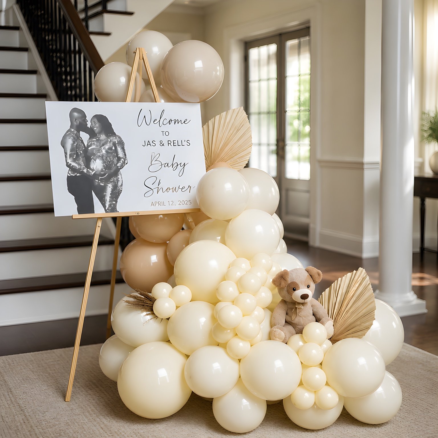 Baby shower welcome display