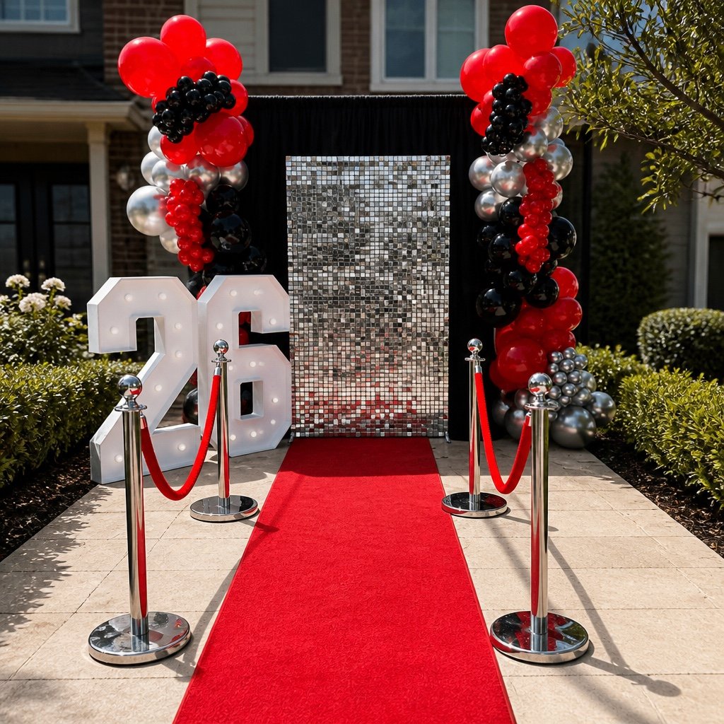 Red carpet celebration entrance